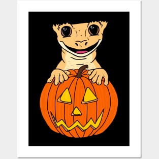 Crested Gecko Halloween Posters and Art